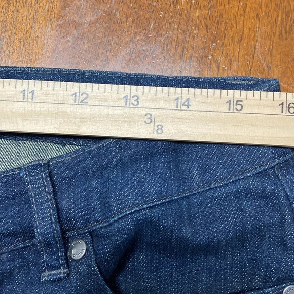 Liz And Co Stretch Women's Size 10 Cropped Capris Dark Wash - Picture 8 of 10